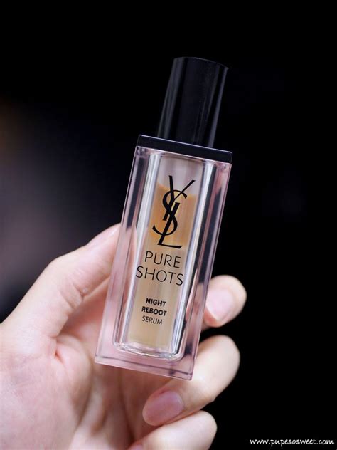 ysl pure shot night reboot serum review|pure shots light up serum.